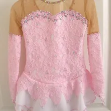 Профессиональные платья для фигурного катания на коньках для девочек без рукавов, бренд Vogue, платье для соревнований по фигурному катанию DR2936