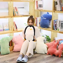 50 см мультфильм Лес Серия свинья собака плюшевая подушка Мягкие плюшевые игрушки пингвин крокодил лиса Подушка с медведем Подушка игрушка для девочек