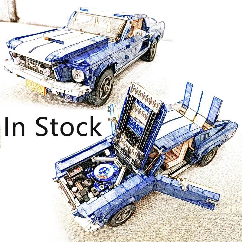 

Forded Mustanged Legoing Creator Expert Technic Compatible 10265 Set Building Blocks Bricks Assembled DIY Toys Birthday Gifts