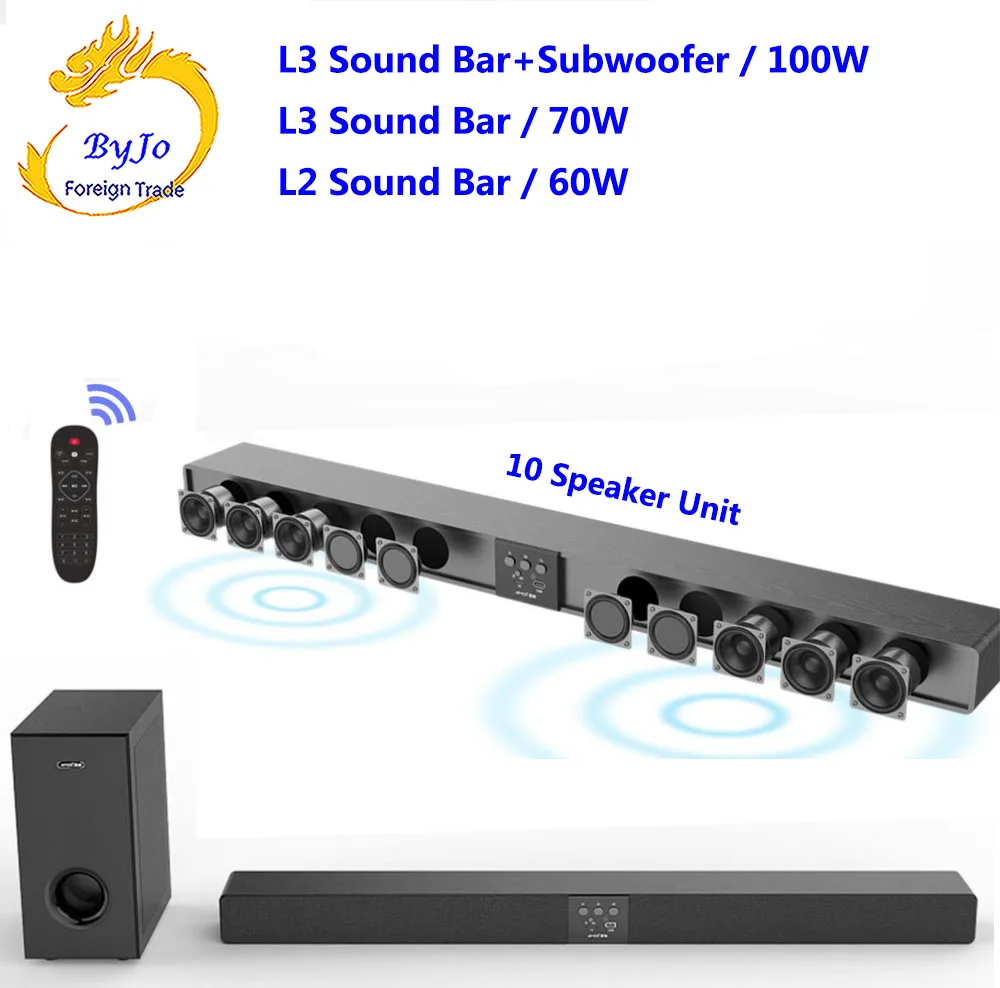 Bluetooth Звуковая Панель Amoi L3 L2 настенная подвесная ТВ колонка из чистого дерева