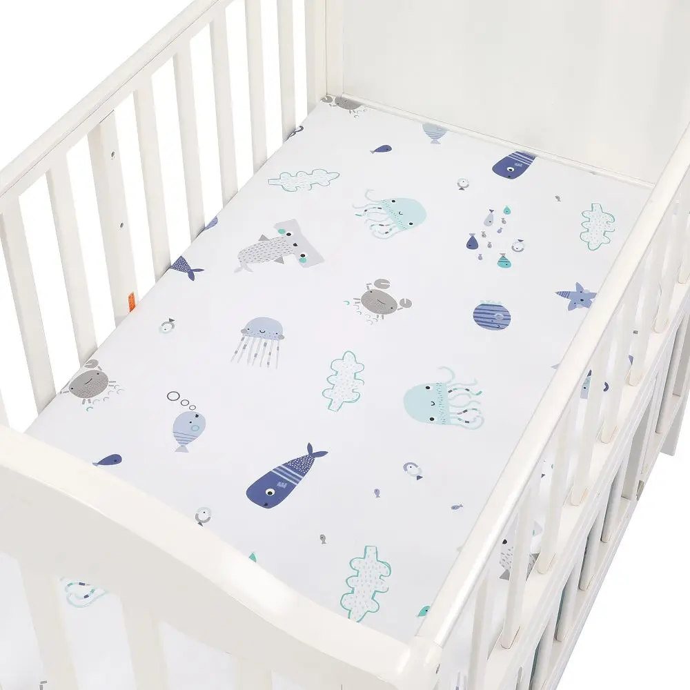 100% Cotton Baby Fitted Sheet Cartoon Crib Mattress Protector Baby Bed Sheet Soft Newborn Bed Sheet Cover For Crib Size 89*44cm 100% Cotton Baby Fitted Sheet Cartoon Crib Mattress Protector Baby Bed Sheet Soft Newborn Bed Sheet Cover For Crib Size 89*44cm