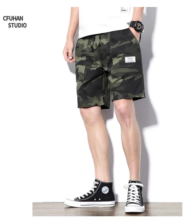 Summer New 5XL Shorts Men Casual Multi Pockets Camouflage Cargo Sprot Breechcloth Cotton Knickers Men Short Panties Brand MuLS 03