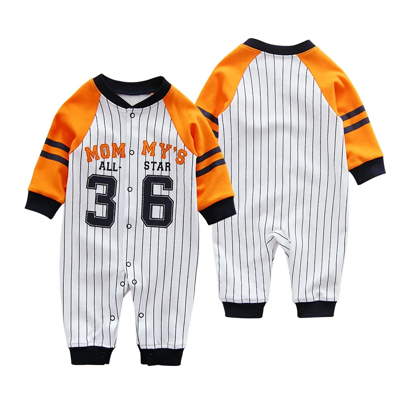 

Top Quality Long Sleeve Sports Baby Rompers Leisure Football Basketball Sport Spring Boys Clothes 6M 9M 12M 18M 24M Bebek Tulum