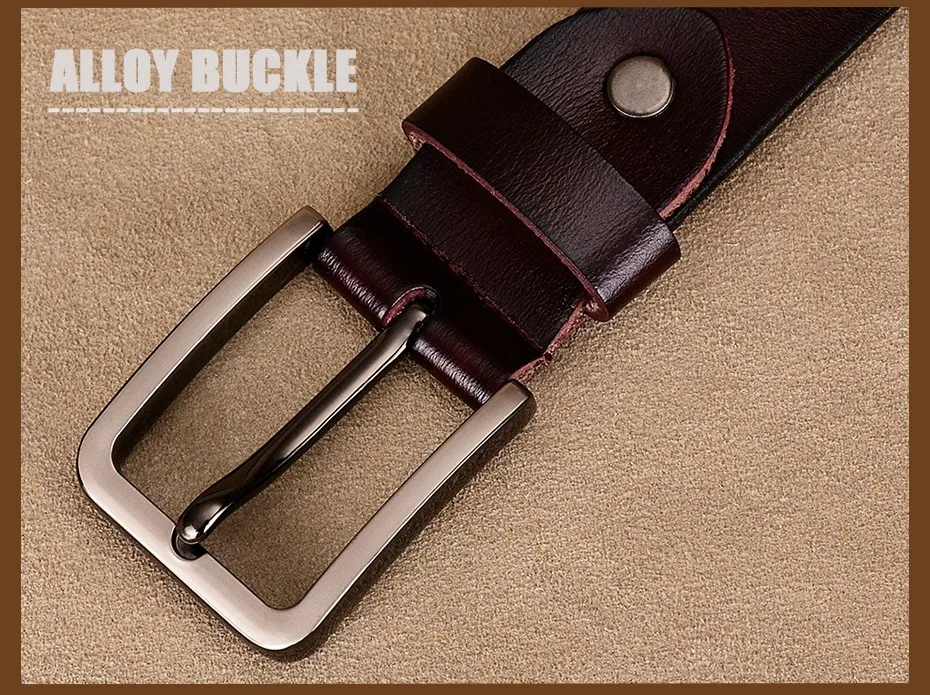 Fashion genuine leather belts for women Luxury designer pin buckle belt female Quality second layer cow skin strap Width 3.3 cm waist belt for women