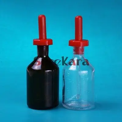 

30ml Clear Dropper Bottle Glass Container Oil Liquid Pharm Use Dropping Lab Use