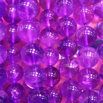 

40 beads/packs of amethyst round beads natural amethyst crystal bracelet and necklace used for making bulk beads wholesale