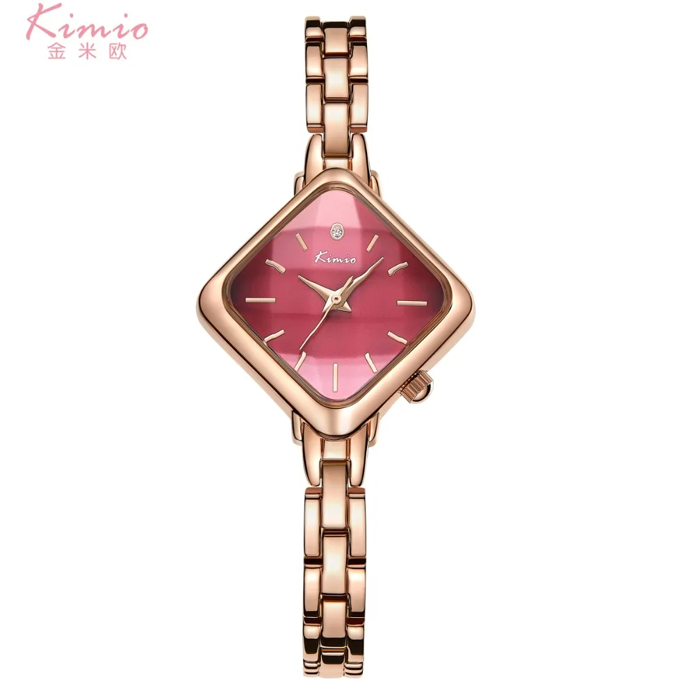 

KIMIO Simple Women Bracelet Wrist Watches Girls Fashion Quartz Watch Clock Female Luxury Steel Wristwatches Relogios Feminino