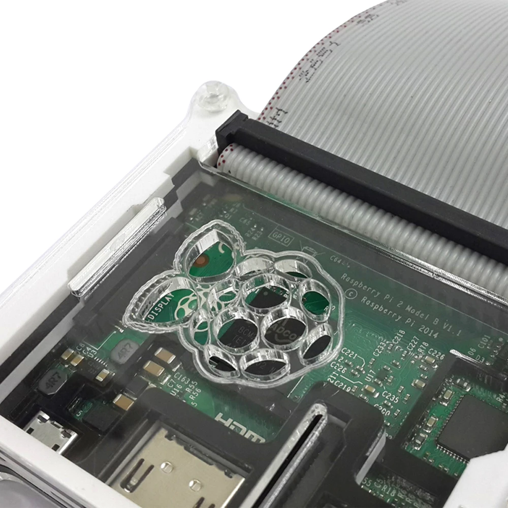 Raspberry pi 3 черный/белый акриловый чехол