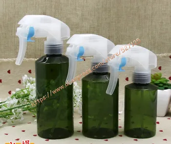 

100ml/150ml/200ml olive green PET trigger spray bottle with clear sprayer gun.water spray bottle,toilet water refillable bottle