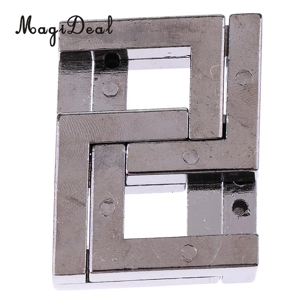 Educational Intelligence Mind Game Chinese Square Lock Puzzle Brain Teaser IQ Toy for Friends Children Adult Gift