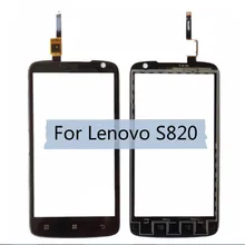Сенсорный экран для lenovo S820 сенсорная панель дигитайзер 4,7 ''ЖК-дисплей Переднее стекло запасные части для телефона