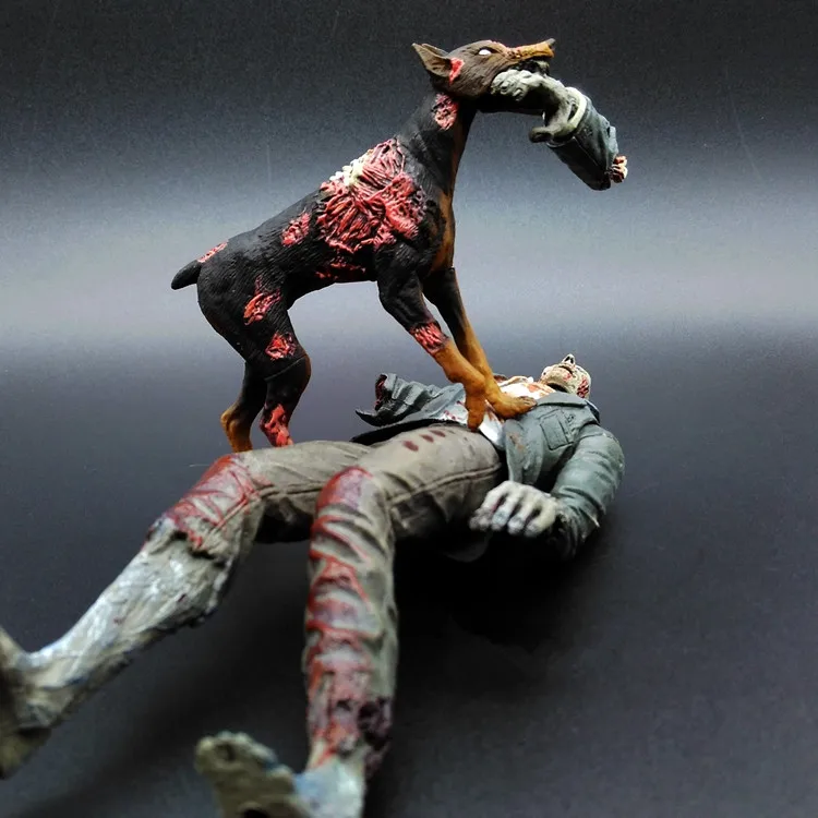 Anjing Zombie Biohazard Aksi Angka Pvc 180mm Anime Koleksi Model