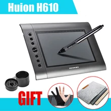 Cheapest HUION H610 10×6.25″ Professional Graphics Drawing Tablet Pro + 15Inch Wool Felt Liner Bag Cover + Anti-fouling Golve