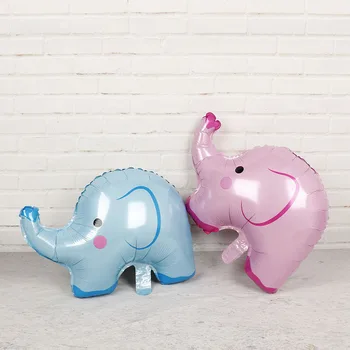 

Cute Elephant Animals Foil Balloons 50pcs Baby Shower Girl Boy Helium Globos Zoo Animal Theme Party Supplies Kids Toys Ballon