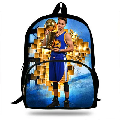 16-дюймовый шпилька Популярные Stephen Curry/рюкзак для подростков Прохладный Для мужчин суперзвезда для девочек с принтом в виде Bakcpack детская школьная сумка - Цвет: d7144