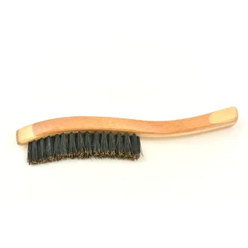 

1 PCS Top Quality Bamboo Handle Beard Styling Brush For Men Practical Facial Hair Cleaning Tool Portable Soft Bristles Brush