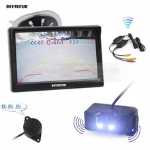 DIYSECUR Wireless 5 Inch TFT LCD Display Car Monitor Waterproof LED Parking font b Radar b