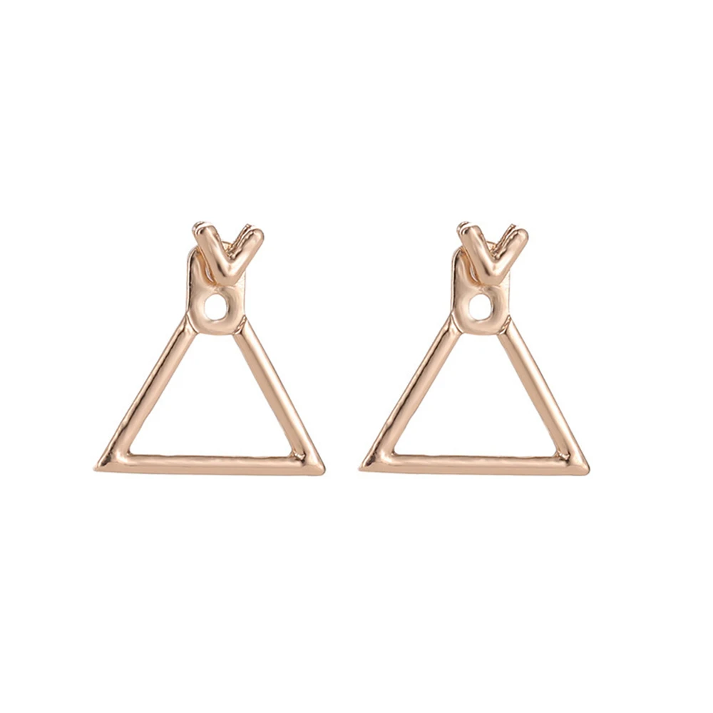 Креативные минималистичные геометрические серьги для женщин модные простые металлические треугольные квадратные серьги для девочек женские ювелирные аксессуары