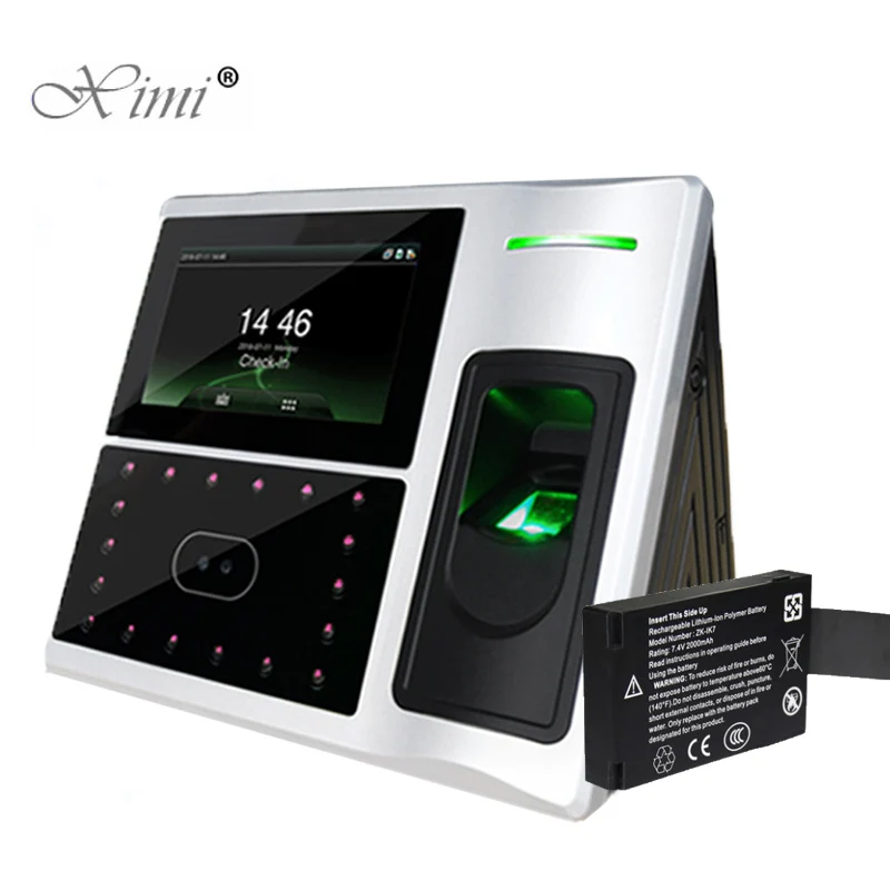 

ZK Iface802 Face And Fingerprint Time Attendance Time Clock Facial Time Recorder And Access Control System With Backup Battery