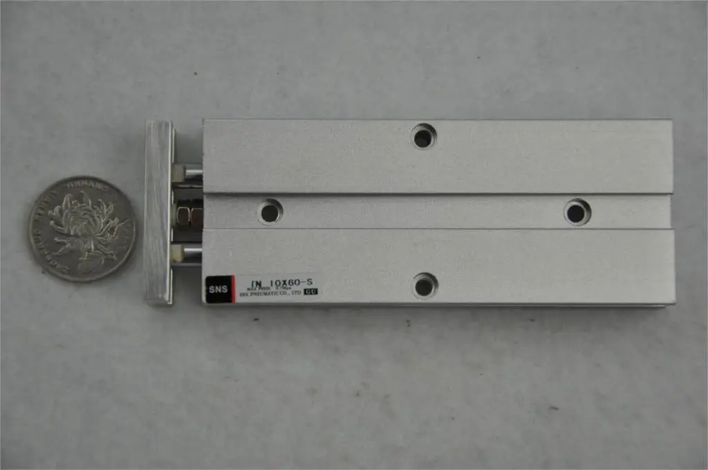 

TN10 * 60-S Airtac type with magnetic reed pneumatic twin rod guide dual shaft air cylinder TNJ and TND customized