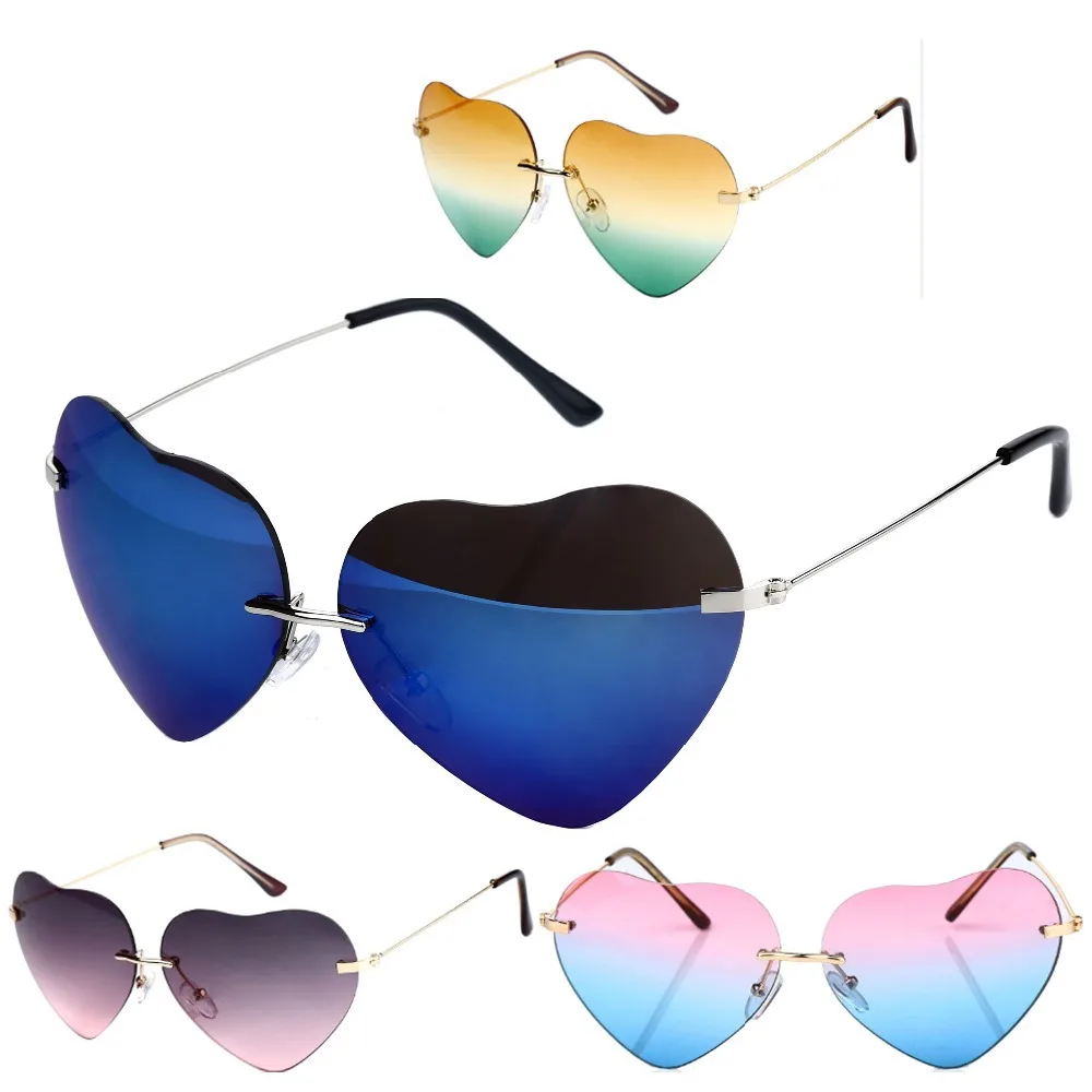 Buy Summer Style Heart Shaped Sunglasses Women Metal