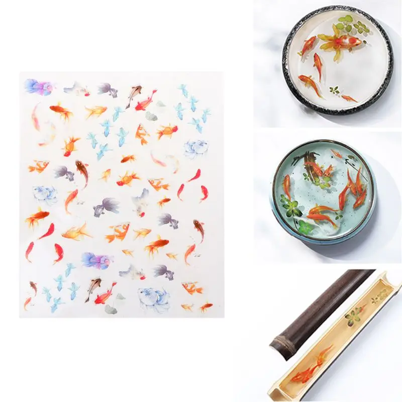 

3D Goldfish Clear Film Resin DIY Fillers Water-Like Painting Jewelry Making Tool