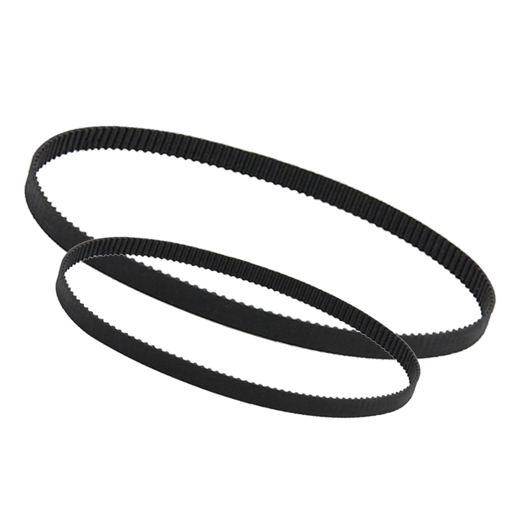 2 Pcs GT2 2mm Pitch 6mm Wide Rubber Timing Belt for 3D Printer CNC 280mm and 400mm