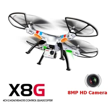 Syma X8G 2,4G 4ch 6 Axis Venture с камерой 8MP RC Quadcopter christmas RC вертолет Рождественский подарок