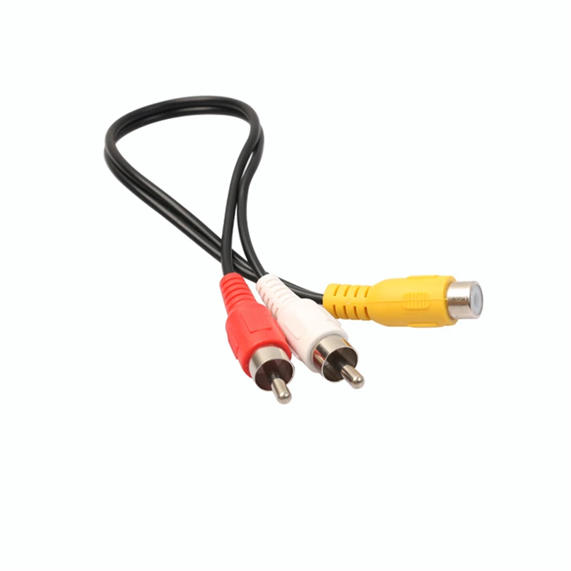 Видео адаптер кабель RCA Phono Y сплиттер 2 папа к женскому аудио свинцовый разъем