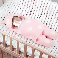 0-12 м одеяло для новорожденного пеленать обертывание мягкие зимние детские постельные принадлежности Сплит ноги одеяло Манта для