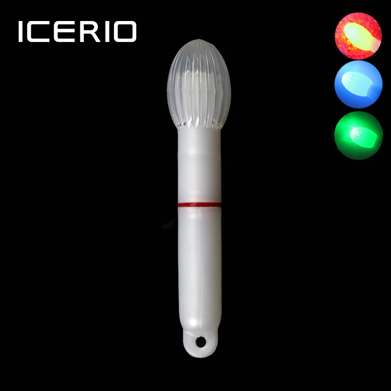 

ICERIO 10PCS Waterproof Multi Function Electronic Bleaching Luminous Electronic Float Glowing Stick LQ7555 Green Red Blue
