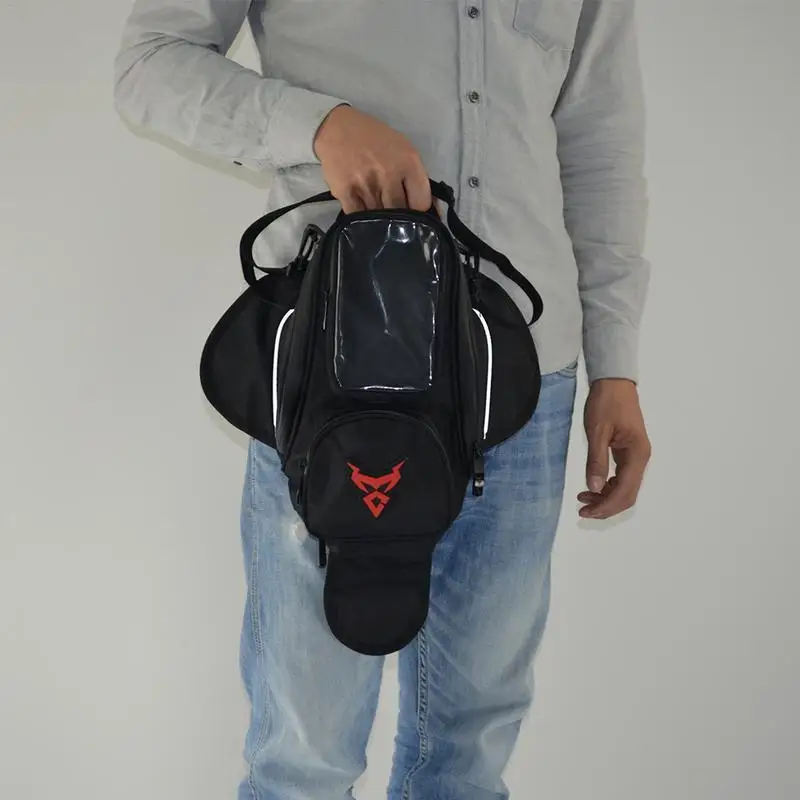 Motorcycle Fuel Tank Bag Waterproof Oxford Cloth Riding Holder Shoulder Bag Backpack Luggage Phone Case For iPhone Xiaomi
