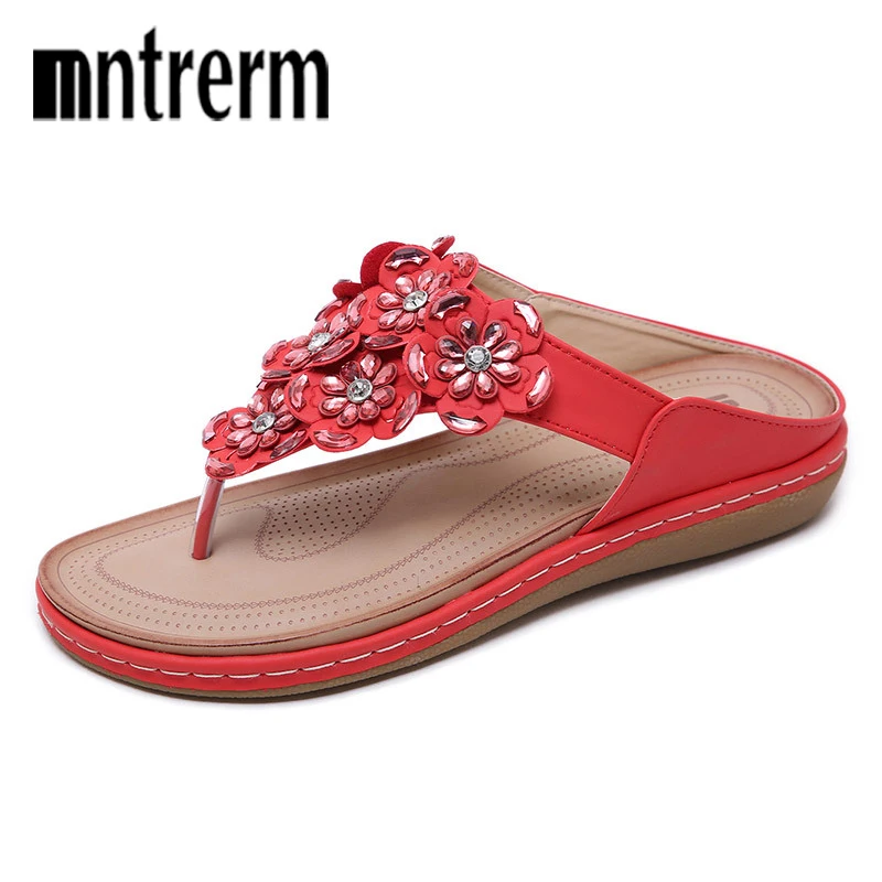 Mntrerm/тапочки женские летние сандалии тапочки для женщин цветок домашние уличные шлепанцы пляжная обувь женская новая модная обувь