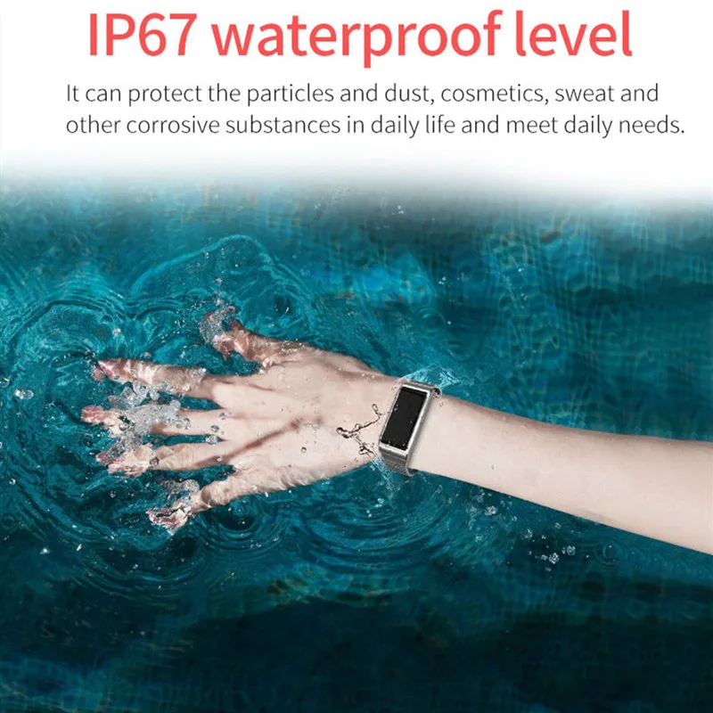 B45 Smart Wristband IP67 Waterproof Pressure Sports Smart Bracelet Pulse Alarm Clock Activities Tracker Band for Women