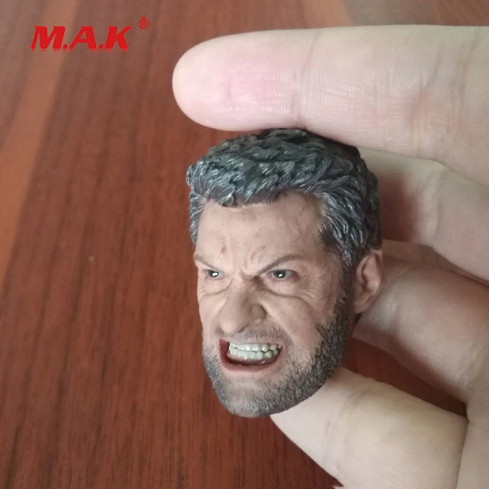 

New 1:6 Scale Wolverine Head Carving Model in Angry Version Head Sculpt fit 12" Action Figure for Collection