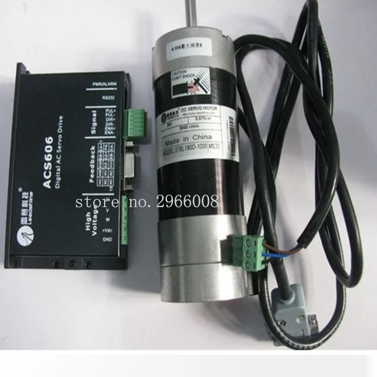 Оригинальный Новый Серводвигатель постоянного тока Leadshine 57BL180D-1000 + ACS606