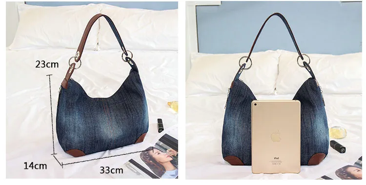 Rdywbu, женская джинсовая сумка-тоут, дизайн, винтажные джинсы, большая Вместительная дорожная сумка, сумка через плечо, Mochila Bolsa B736