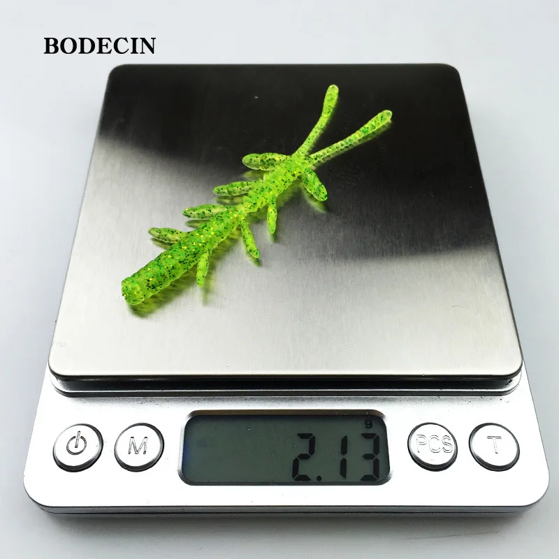 8pcs Fishing Lure Soft Silicone Worm Carp Artificial Baits 8.5cm 2g Black Fish Lures smell Simulation Sea Fake Swim Bait Bass (2)