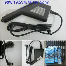 19,5 v 4.7A 90 W Ноутбук Автомобильное-Зарядное устройство для sony Vaio PCG-61511L PCG-61611L PCG-71318L PCG-71913L VGA-AC19V10 Тетрадь автомобильный адаптер постоянного тока