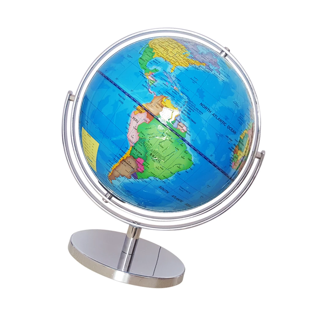 25 см металлическая база ABS географический мир политические глобусы географические карты модель для география и история преподавания
