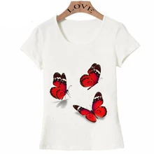 

2018 New Summer Women T Shirt Tops Casual Short Sleeve Butterfly Flower Print T-shirt Loose Cute Plus Size Female White Tee