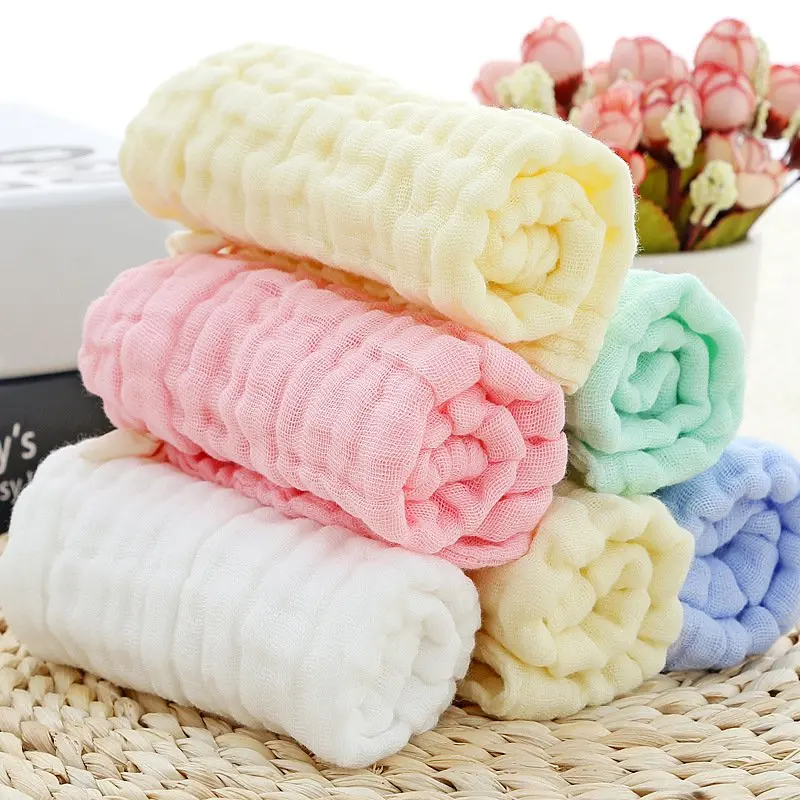 Cotton Baby Handkerchief Square Towel Wipe Cloth Appease Newborn Towels Gauze Cotton Baby Face Towel Baby Stuff Supplies 30*30cm