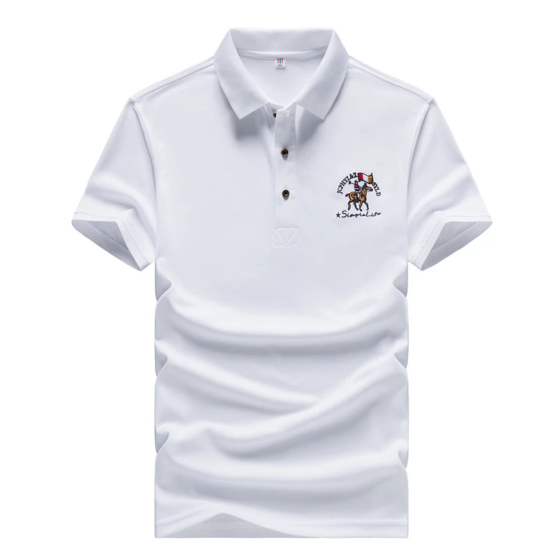 

Jebwoods Men Polo Shirt High Quality Mens Cotton Summer Shirt Short Sleeved Brand Jerseys Polos Para Hombre Size M-4XL JCP-731