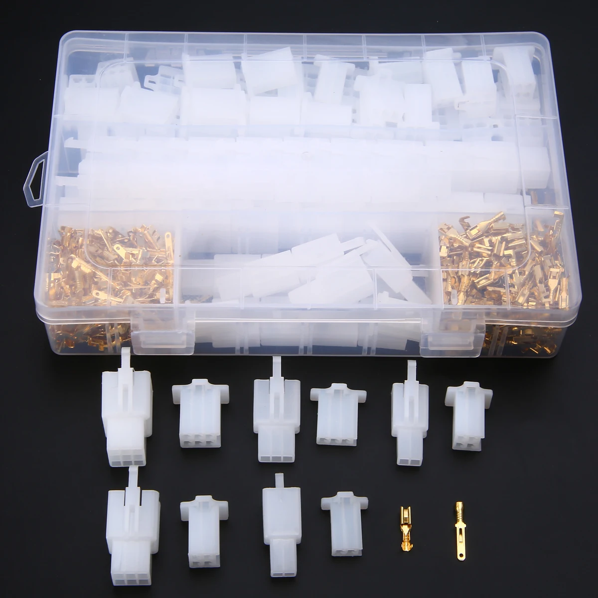 580pcs Wire Terminal Connector Assortment Kit for Car ATV Boat Motorcycle Electrical Wire Connector Terminal 2.8mm 2/3/4/6/9 Pin