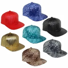 Bboy в стиле хип-хоп Танцы Шапки и шляпа бейсболка Человек Женщины Креста Ткань Кожа Cap Летний плед дизайн открытый ВС шляпы Повседневная 7 видов цветов