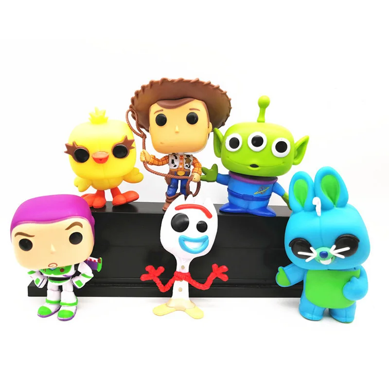 Toy Story 4 Action Figures Toys Forky Hoody Buzz Lightyear toys Doll Collectible Model Children Toy 6pcs christmas gift