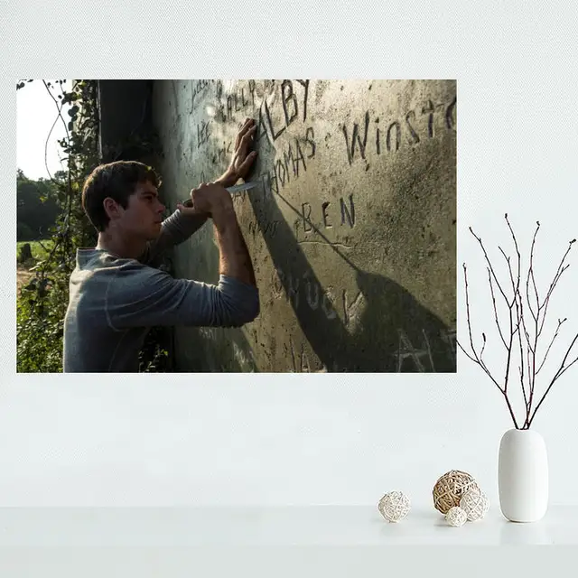 Custom maze runner 01 Home Decor modern For Bedroom Wall Fabric Silk