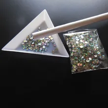 Набор страз для маникюра dotting pencil точечная ручка-аппликатор палитра блюдо Dappen Блюдо 3 мм Стразы для ногтей инструмент для дизайна ногтей