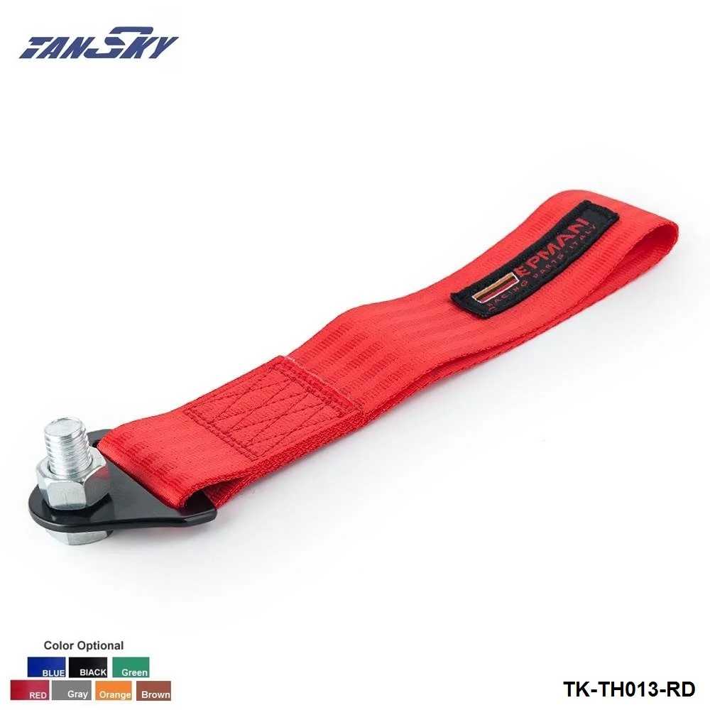 HIGH STRENGTH RACING TOW STRAP SET FOR FRONT/REAR BUMPER HOOK For Jeep