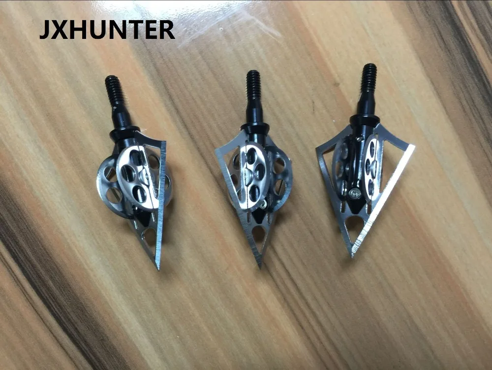 3pcs Wheel Archery Broadheads Sharp Hunting Arrow Points Arrow Tips 100